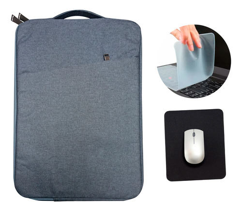 Estuche Funda Portatil +protector Teclado+ Pad Mouse 14 /15