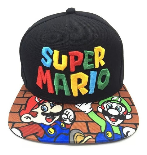 Jockey Gorro Mario Bross Full Print + Bordado