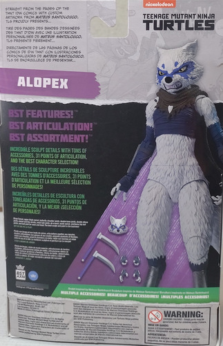 Alopex Tmnt Figura Articulada Incluye Tarjeta Exclusiva (Usado)