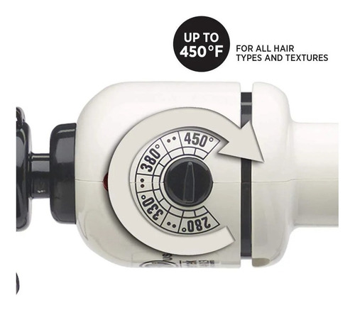 Imagen 3 de 4 de Ferro Conico Blanco/negro Hot Tools De 11/2 A 3/4 Ceramica