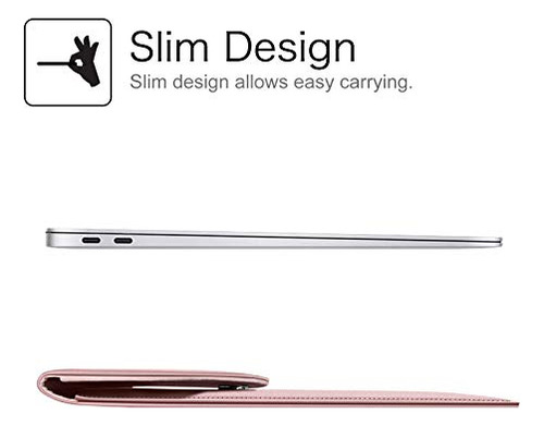 Funda Para Microsoft Surface Laptop Go 3 De Cuero Rosa Claro