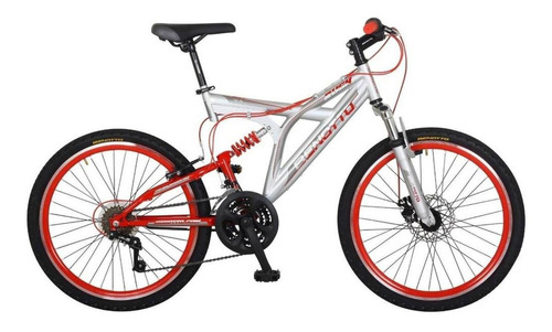 Bicicleta Sunrace Rush Mtb Acero R24 21v Plata Benotto