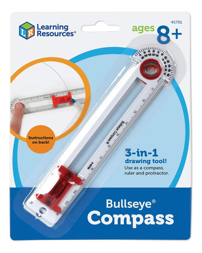 Recursos De Aprendizaje Safe-t Bullseye Compass, Gobernante,