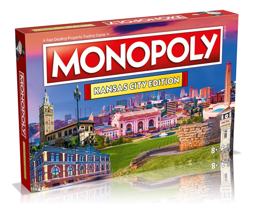 Monopoly Kansas City Edition, Juego De Mesa Familiar Para 2