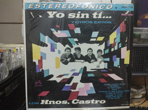 Los Hnos Castro Yo Sin Ti Vinilo,lp,acetato