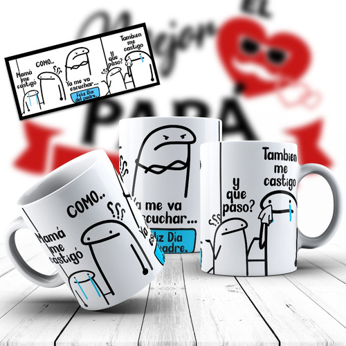 Diseños Plantillas Tazas Día Del Padre Flork Sublimar P191