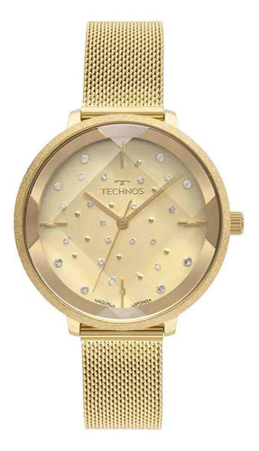 Relógio Technos Feminino Crystal Dourado - 2036mps/1x