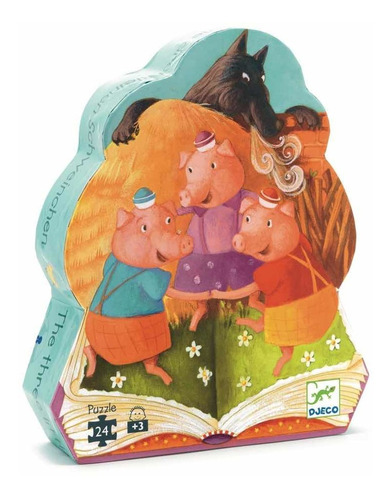 Puzzle Silueta Djeco Los Tres Chanchitos Cadaques Kids