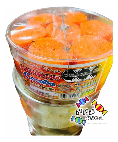 comprar Cocada Maxi Naranja 21pz-1.5kg Dulces Típicos Mexicanos