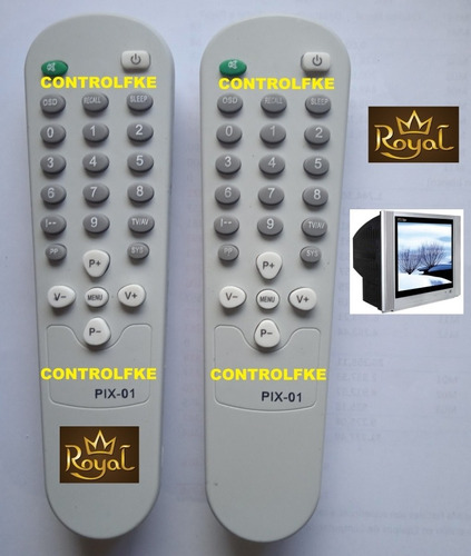 Control Remoto Tv Royal Modelo  Rt-14pfr  