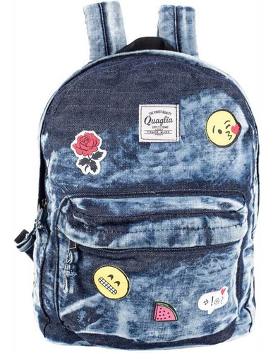 Mochila Jean Con Parches Jp101