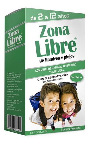 Zona Libre De Liendres Y Piojos Crema De Enjuague 200ml