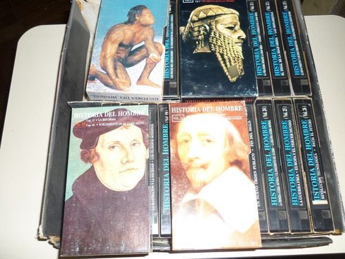 Cintas Vhs Historia Del Hombre. Completa. 26 Cintas. Usadas (Usado)