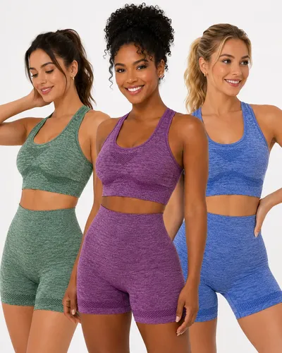 Kit 3 Conjunto Academia Fitness Levanta Bumbum Sem Costura