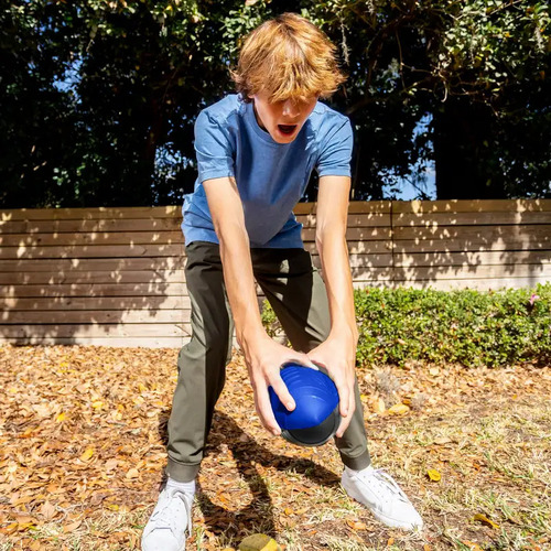 Balón De Fútbol Nerf De Espuma Suave Para Niños, Azul, 9 Pul