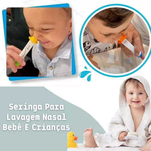2 Seringa Higienizador Seringa Lavagem Nasal Infantil