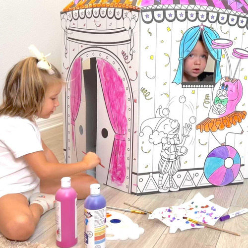 Casita Castillo Casa De Muñecas De Princesa Diy Con Muebles