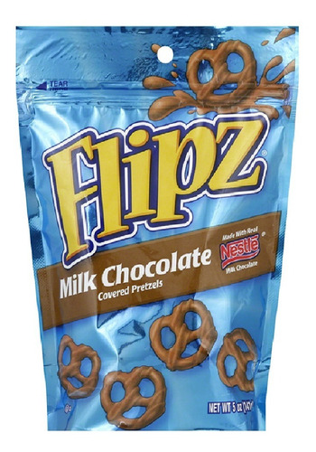 Galletas Pretzel Con Cobertura De Chocolate Flipz 141 Gr
