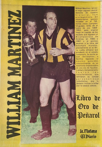 Poster Peñarol Del Libro De Oro 1991 William Martínez Ez2c