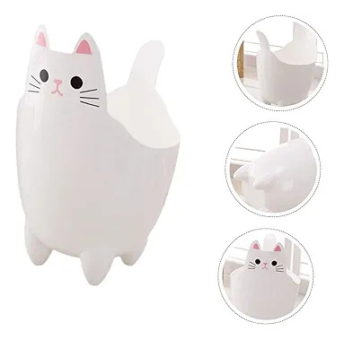 Mini Tacho De Basura En Forma De Gato Cesta Para Escritorio