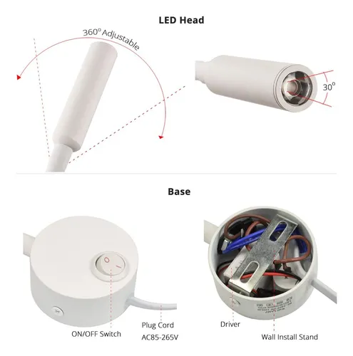 Cable De Enchufe Para Lampara De Lectura Ledsonline Para ...