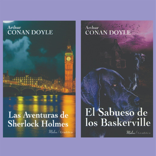 Arthur Conan Doyle Lote X 2 Libros Sherlock Holmes