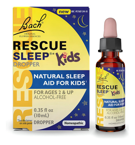 Bach Rescue Sleep Kids Para Dormir Niños 10 Ml Sabor Sin Sabor