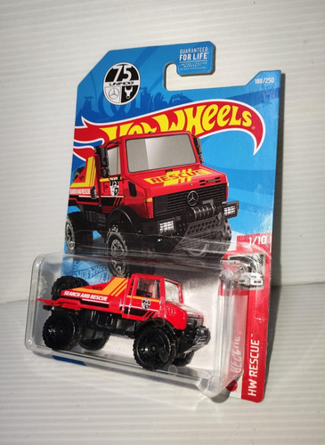 Hot Wheels Mercedes Benz Unimog 1300 Hw Rescue Rojo