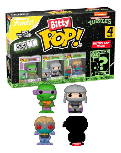 Funko Bitty Pop! Tmnt Tortugas Ninja - Donatello 4 Pack