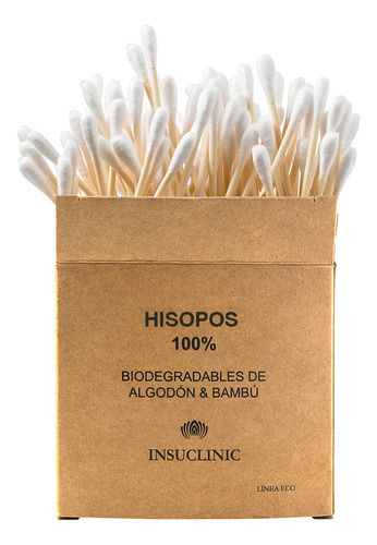 Hisopos De Bambú 100 Unidades