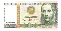 Comprar 1000 Intis De Colección Billetes Nuevos Originales Del B C R