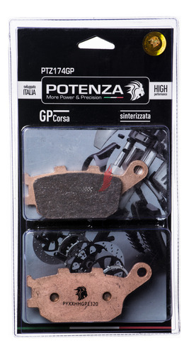 Pastilha Potenza Sint Tras Traseira Yamaha Xj6 13/16 174gp