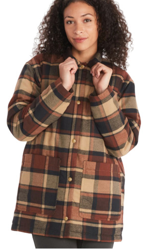 Chaqueta City Style Mujer Lanigan Flannel Chore Coat Marmot 