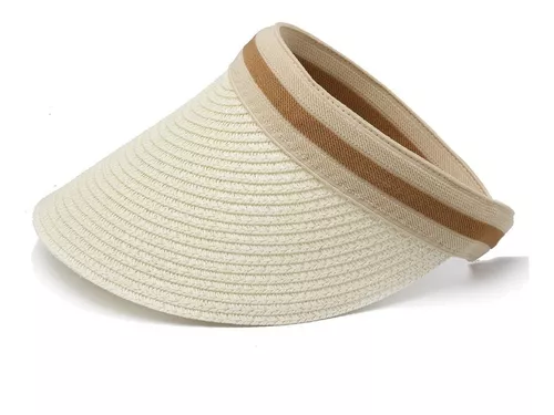 Gorra Mujer Visera Sombrero De Ala Larga Moda Verano Playa