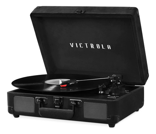 Victrola Tocadisco Portatil Maleta Estilo Vintage 3 Conexion