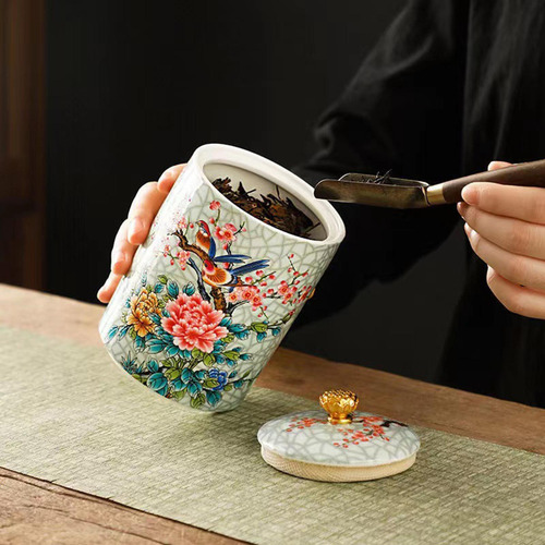 Tarro De Té De Elegante Tarro De Botella De Almacenamiento