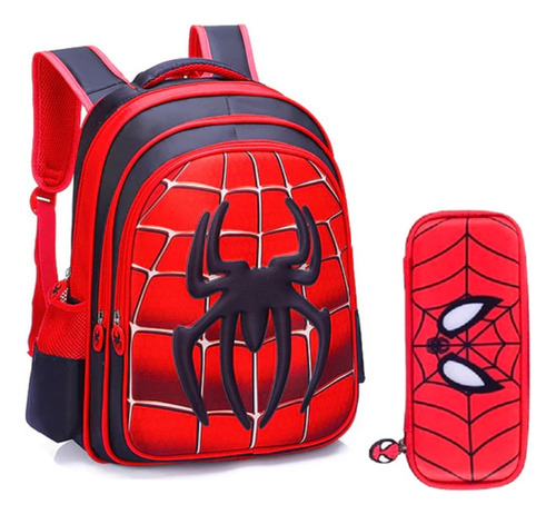 Mochila Spider 3d Escolar Para Niño/niña