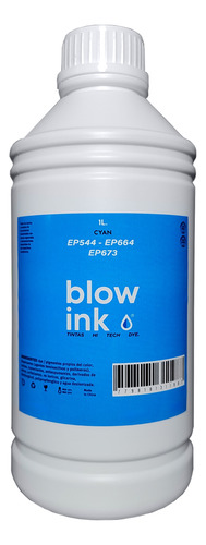 Botella De Tinta Alternativa T664 T673 L210 L365 Xp211 1lt Tinta Cyan