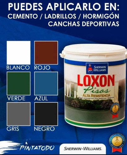 Pintura Para Canchas Loxon Pisos Azul Galon