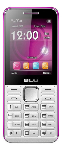 BLU Tank II Dual SIM 24 MB blanco/rosa 32 MB RAM