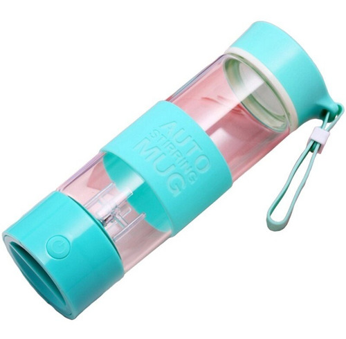 Taza Mini Licuadora Slim Company Portátil Aspas Plásticas Jugos Café Proteina 400ml Barman Color Verde