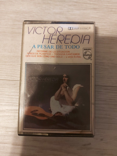 Cassette Victor Heredia - A Pesar De Todo (época Chile)