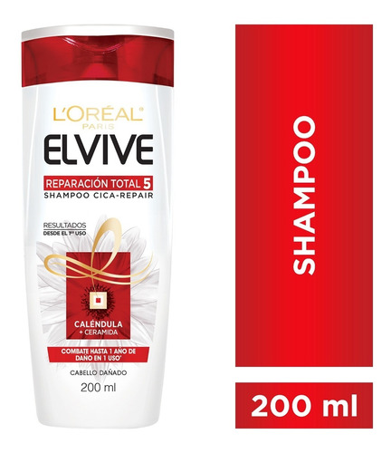 Shampoo Reparacion Total 5 Cica X200ml Elvive Loreal Paris