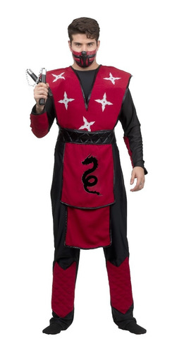 Disfraz Ninja Dragón Rojo Halloween Terror Fiesta 84755