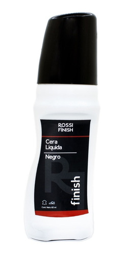 Tinta Liquida Color Negro Para Zapatos Rossi Finish 60ml