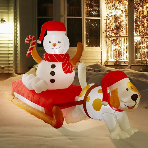 Adorno Decoracion Navidad Muneco De Nieve Con Luz Led Jardin