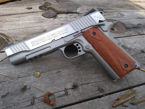 Marcadora Swiss Arms Co2 Colt Sa1911 Tactical Full Metal