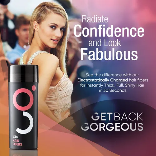 Hair Fibers Get Back Gorgeous Para Cabello Fino, 25 G, Color
