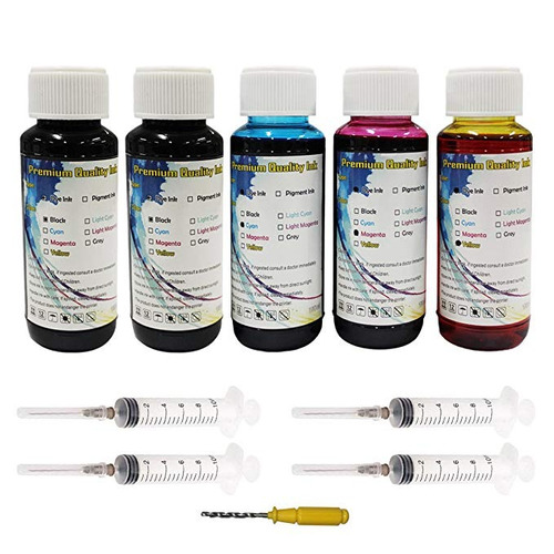 Hotcolor Kit De Recarga De Tinta Del Tinte Para El 63 63xl C