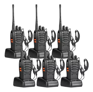 6 Radios Nicama Walkie Talkie Con Manos Libres